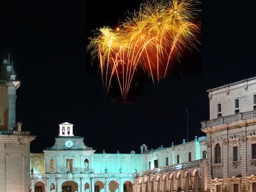 capodanno lecce in piazza in centro foto